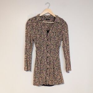 Zara Floral Button-Up Dress